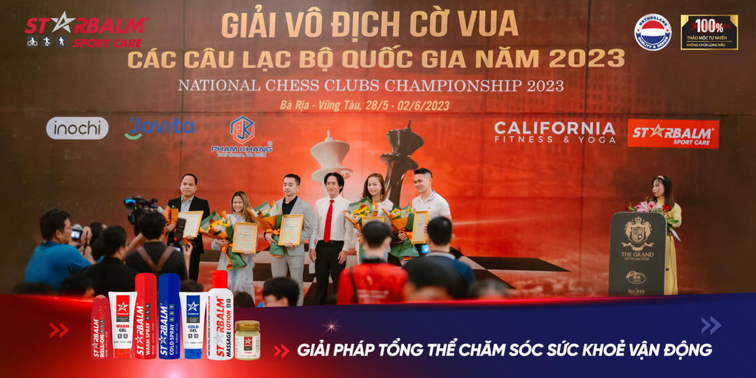 STARBALM ĐỒNG HÀNH CÙNG LIÊN ĐOÀN CỜ VUA VIỆT NAM N NG CAO KHẢ NĂNG THI ĐẤU CHO CÁC CỜ THỦ-1