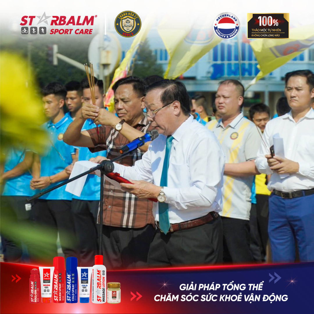 STARBALM CÙNG CLB BÓNG ĐÁ ĐÔNG Á THANH HÓA TẠI LỄ XUẤT QU N MÙA GIẢI 2023/2024-1