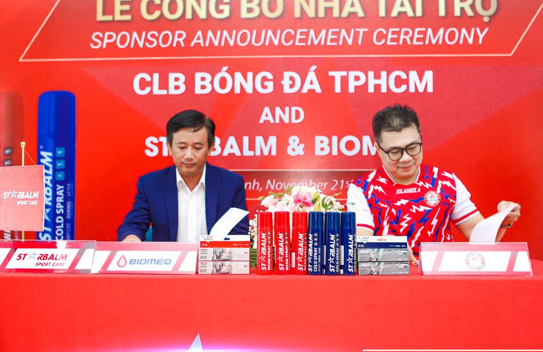 STARBALM CHĂM SÓC SỨC KHỎE THỂ THAO CHO CÁC CẦU THỦ CLB BÓNG ĐÁ TP HỒ CHÍ MINH 1