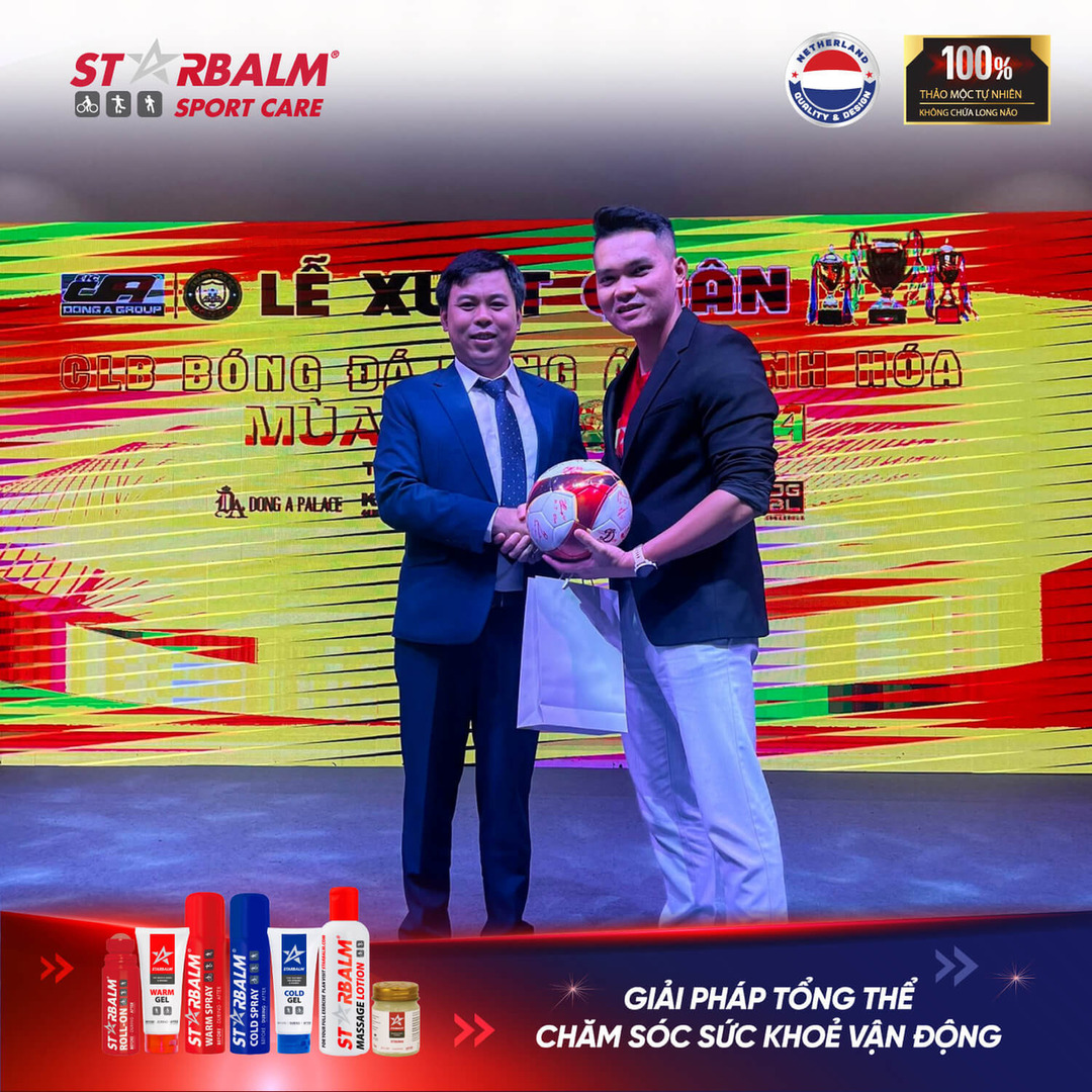 STARBALM CÙNG CLB BÓNG ĐÁ ĐÔNG Á THANH HÓA TẠI LỄ XUẤT QU N MÙA GIẢI 2023/2024-2