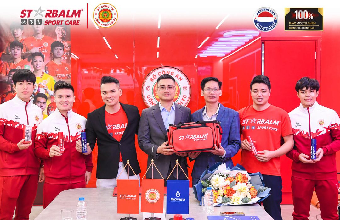 CLB BÓNG ĐÁ CÔNG AN HÀ NỘI VÀ GIẢI PHÁP CHĂM SÓC Y TẾ ĐẶC BIỆT TỪ STARBALM 4